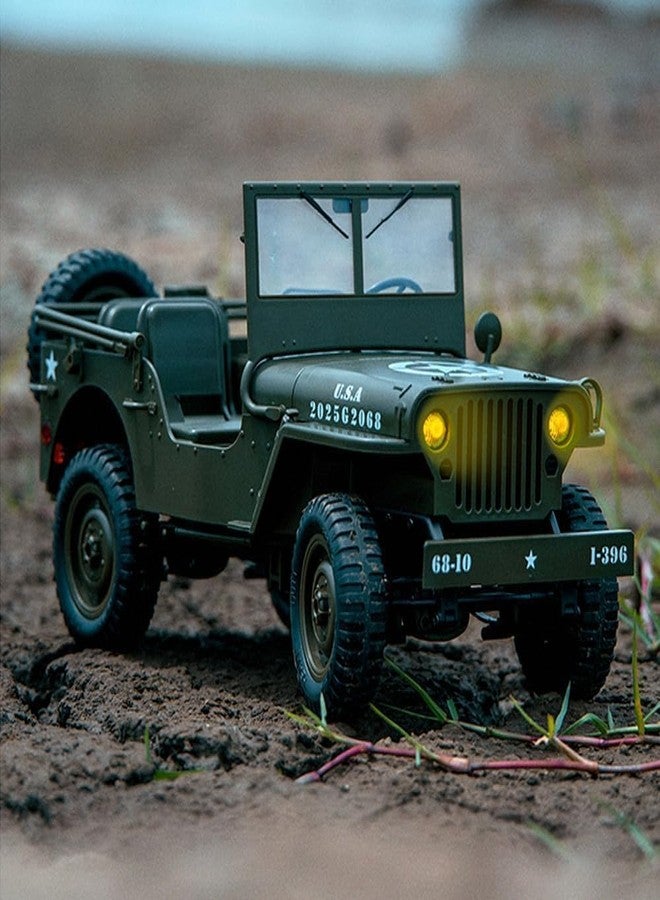 JETRA RC Crawler 1:10 Scale Simulation of a Multi-Purpose Off-Road Car 2.4G 1941 Mb Scaler Willys Crawler Climbing Scale Military Truck Vehicle Adult Kids Toy - Image 5