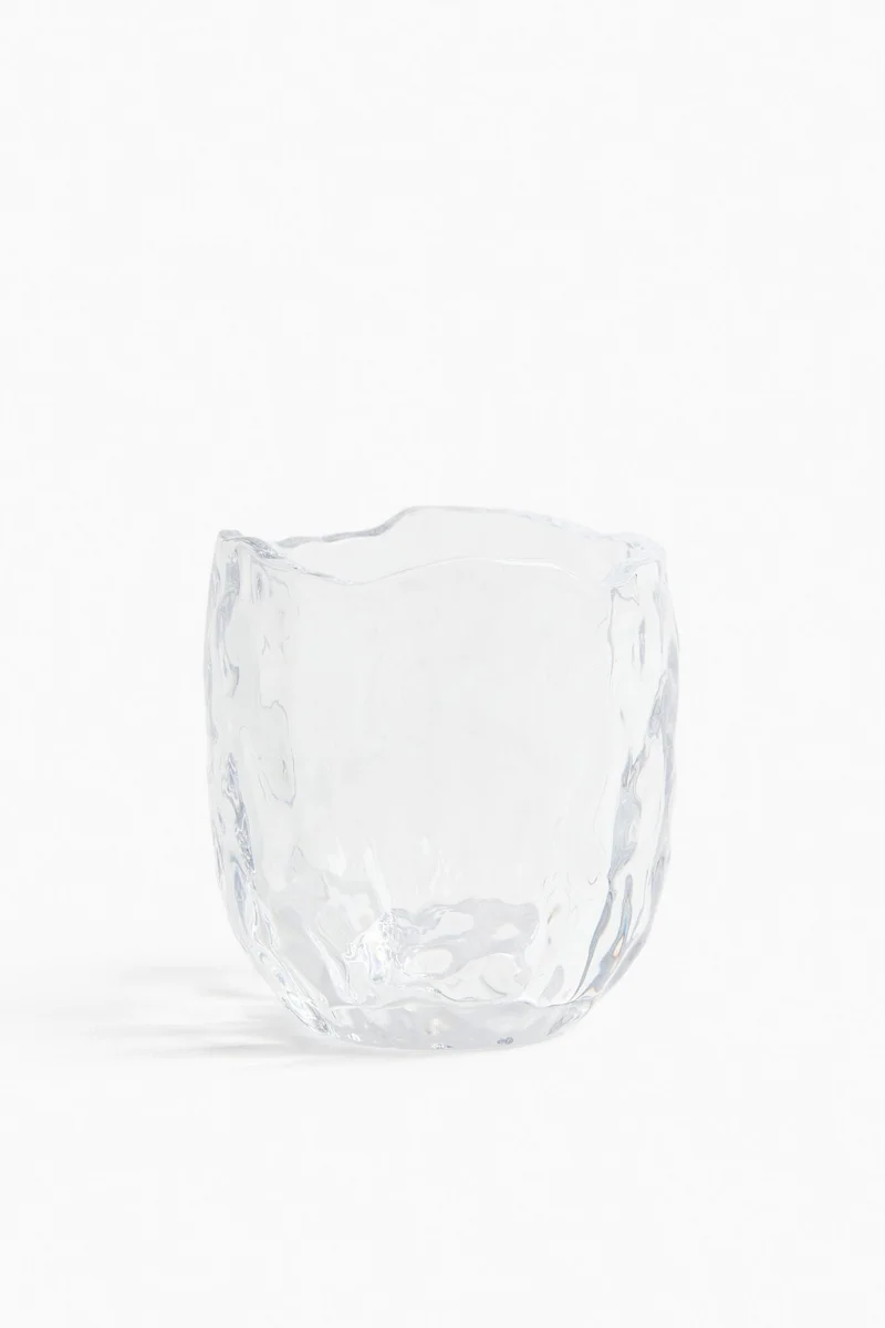H&M Small glass tealight holder