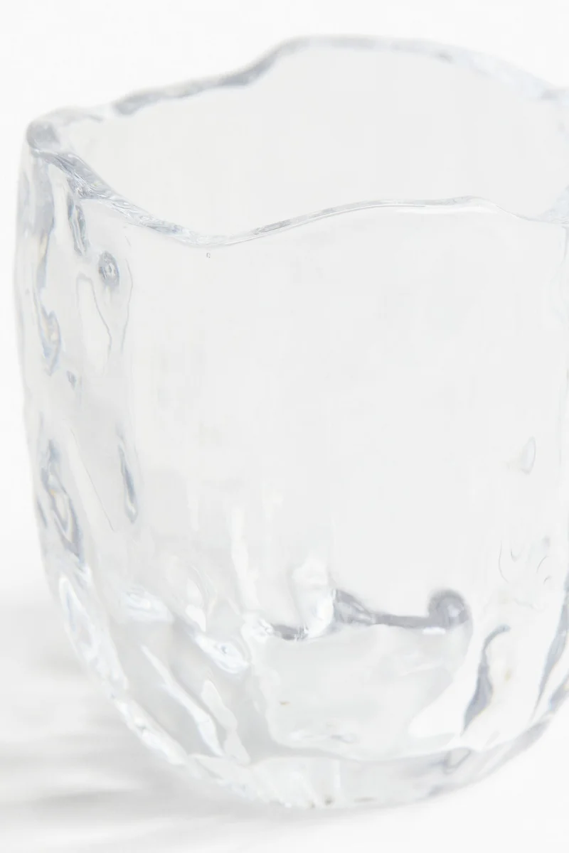 H&M Small glass tealight holder