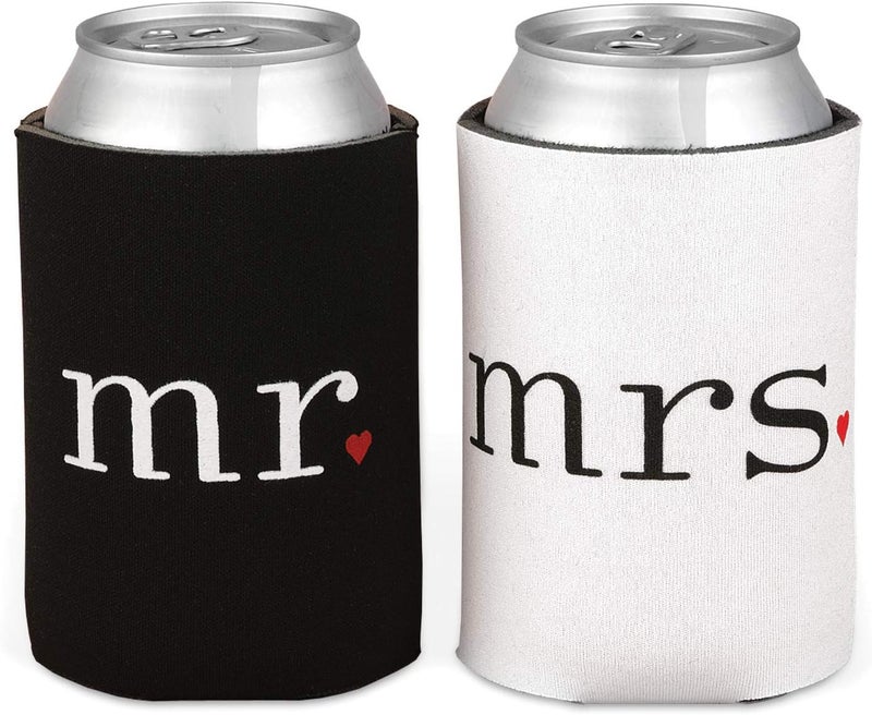 Hortense B. Hewitt Wedding Accessories Mr. and Mrs. Can Coolers Gift Set - Image 1