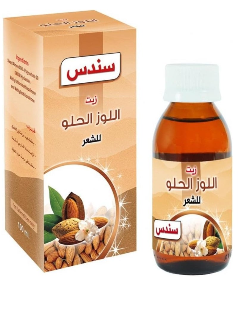 sondos Oil Sweet Almond For Hair 100 ml - Image 2