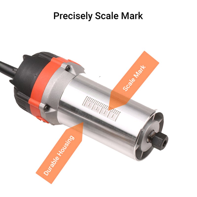 Trim Router 800W Copper Wire Motor Multiple Trimming Edge - Toggle Switch Instant ON/OFF Wood Router for Professional Woodworkers & DIY Woodworking Projects - Image 5