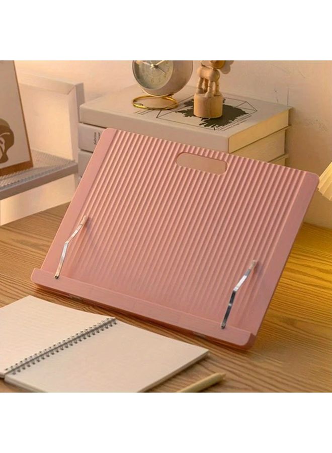 Blue Adjustable Reading Book Stand Portable Holder for Books Tablets Office Desk Organizer - Image 2