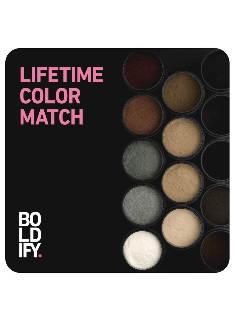 Boldify Superior Plant-Based Hair Thickening Fibers For Full Coverage – Completely Conceals Hair Loss, Thinning Areas, And Balding Spots With A Clump-Free, Seamless "Real Hair" Finish, Black (12G) - Image 5