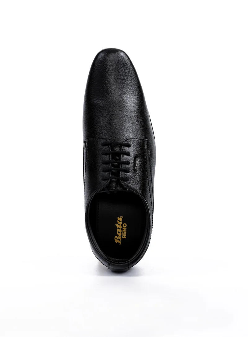 Bata Formal Block Heel Lace-Up Shoes