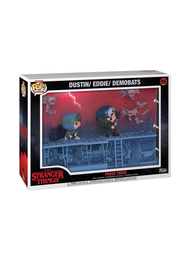 Funko Funko POP! Moments Deluxe: Stranger Things - Dustin, Eddie and The Demobats - Phase Three - Collectable Vinyl Figure - Gift Idea - Official Merchandise - for Kids & Adults - TV Fans  - Image 1
