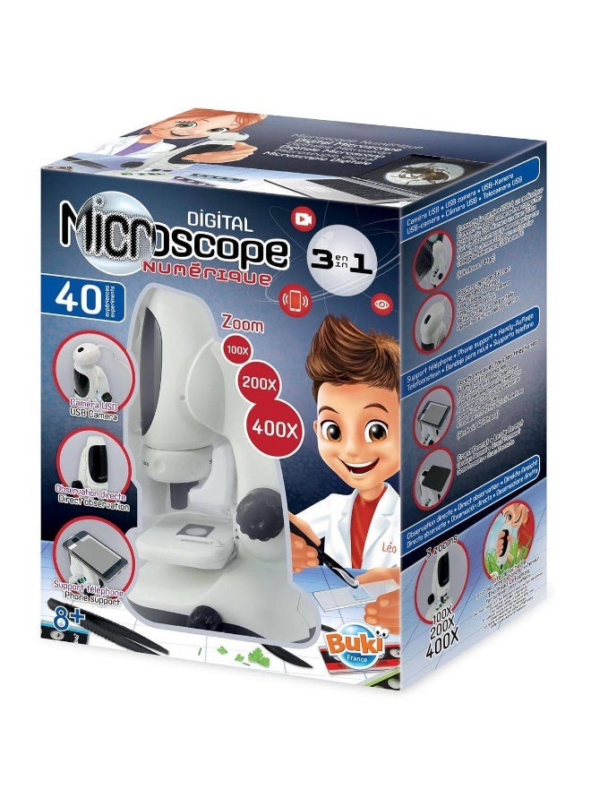 Buki France 3-In-1 Digital Microscope (40 Experiments) - Image 1