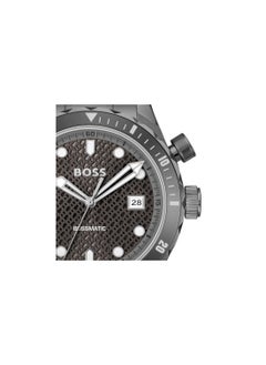 HUGO BOSS HUGO BOSS WATCH ROUND ANALOG MEN'S GREY CASE WATCH - 1514213  - Image 4