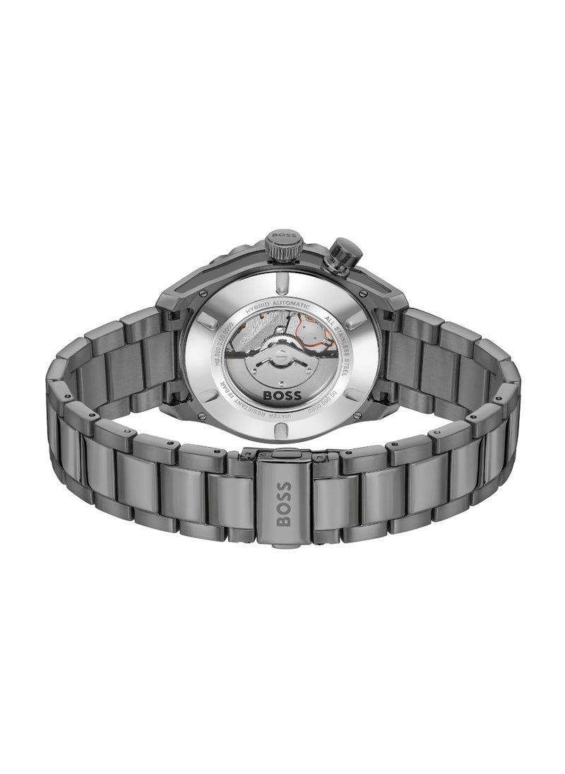 HUGO BOSS HUGO BOSS WATCH ROUND ANALOG MEN'S GREY CASE WATCH - 1514213  - Image 3