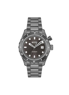HUGO BOSS HUGO BOSS WATCH ROUND ANALOG MEN'S GREY CASE WATCH - 1514213  - Image 2