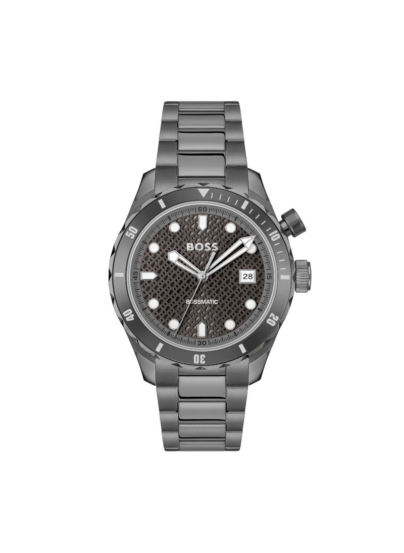 HUGO BOSS HUGO BOSS WATCH ROUND ANALOG MEN'S GREY CASE WATCH - 1514213  - Image 2