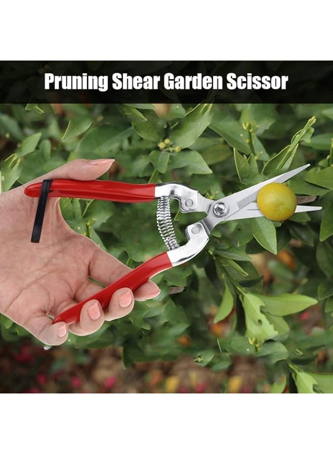 Pruning Shears, Professional Stainless Steel Pruner Sharp Plant Trimming Scissors for Rose - Image 4