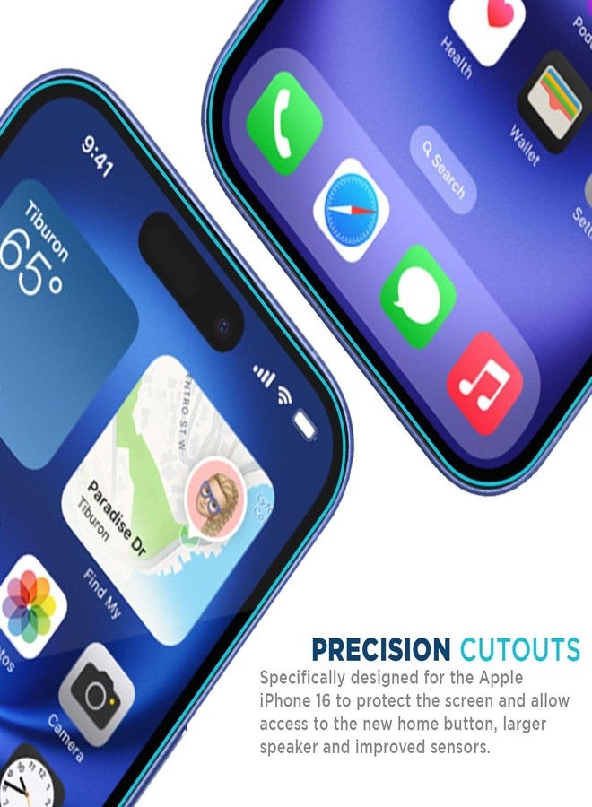 Tech Armor iPhone 16 Screen Protector 6.1 inch - HD Clear Film, Ultimate Display Protection, Crystal Clear Clarity, Easy Installation, Premium Quality, 4 Pack - Image 3