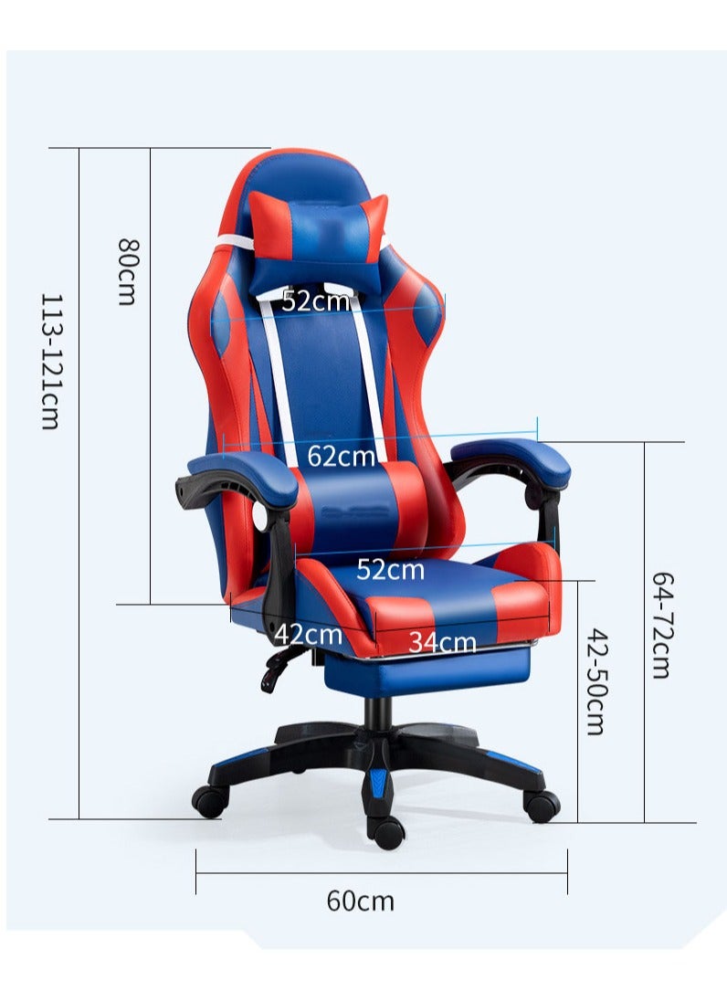Arabest Gaming Chair with Footrest Ergonomic Massage Computer Desk Chair Video Gaming Chair with Speakers Lumbar Support Height & Angles Adjustable Reclining Gamer Chair,Standard - Image 5