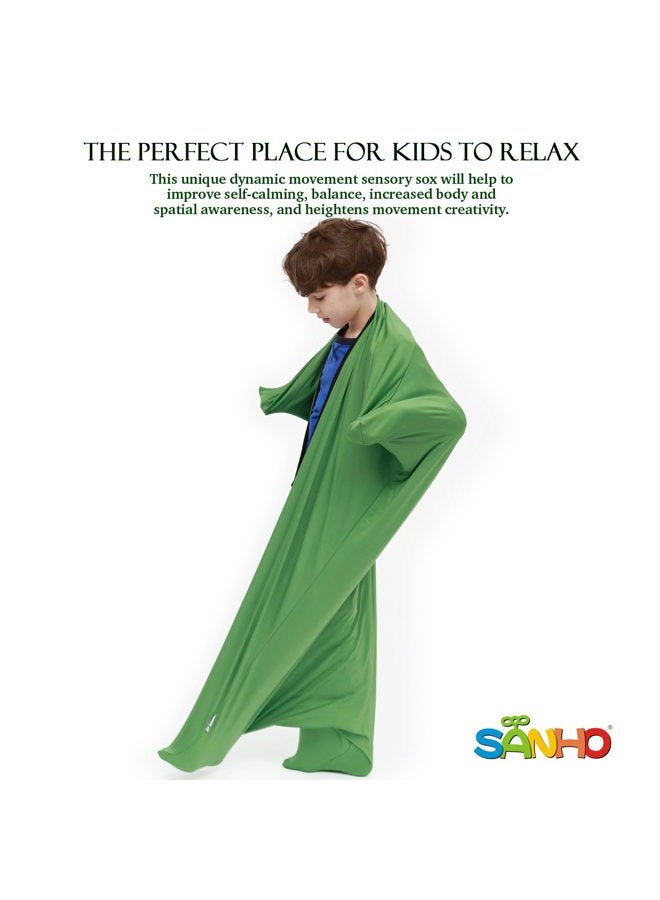 Sanho Dynamic Movement Sensory Sox - Updated Version, Large, 9-12 Years Old, 56''LX28''W Green - Image 2