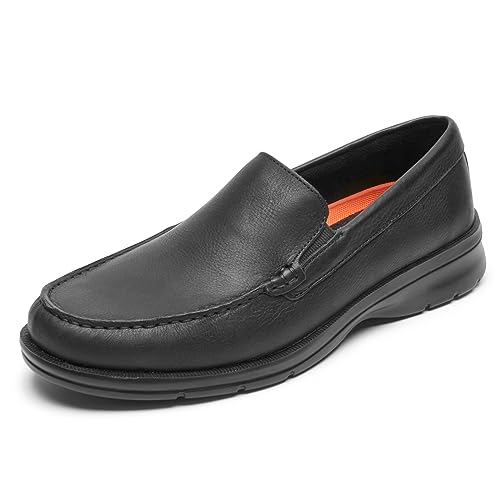 Rockport Men's Men's Palmer Venetian Loafer, Black Tumbled, 11.5 - Image 1