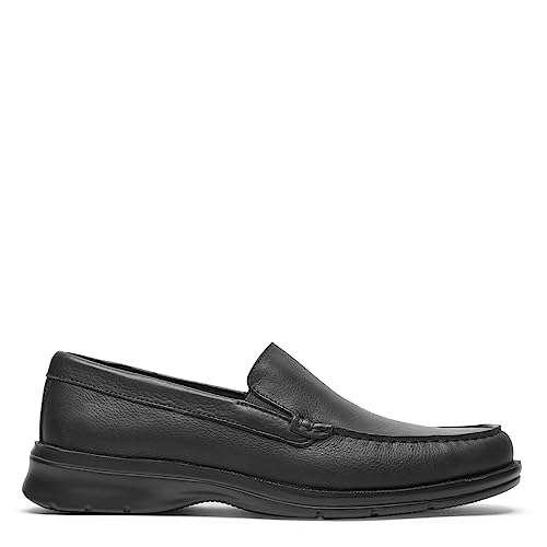 Rockport Men's Men's Palmer Venetian Loafer, Black Tumbled, 11.5 - Image 3