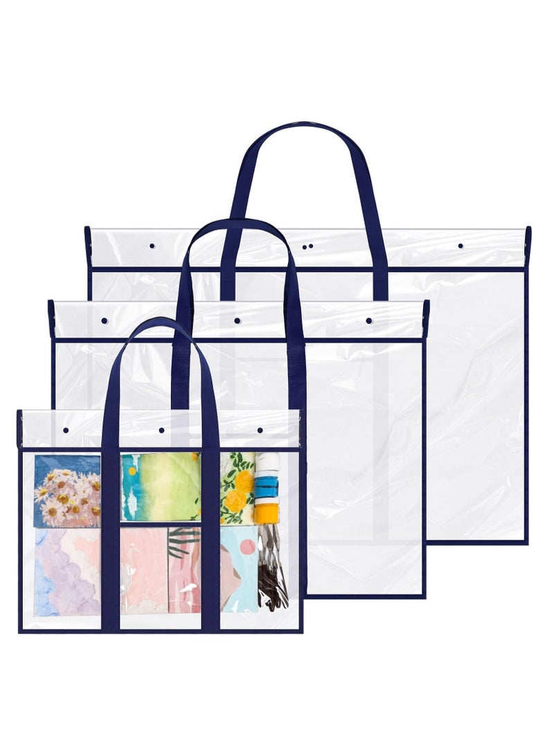 Generic Windyun 3 Pcs Large Poster Storage Bag 48 x 36 Inches 31.5 x 25.5 Inches 19 x 25 Inches Bulletin Board Holder Classroom Organization and Storage Poster Storage Container Art Portfolio Case  - Image 1