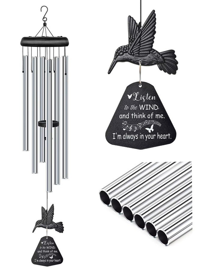 Synhonty Sympathy Wind Chimes for Outside Deep Tone, Memorial for Loss of Loved One Prime, Bereavement Condolence Remembrance Funeral Gifts for Grieving Friends Loss of Mother Father - Image 1