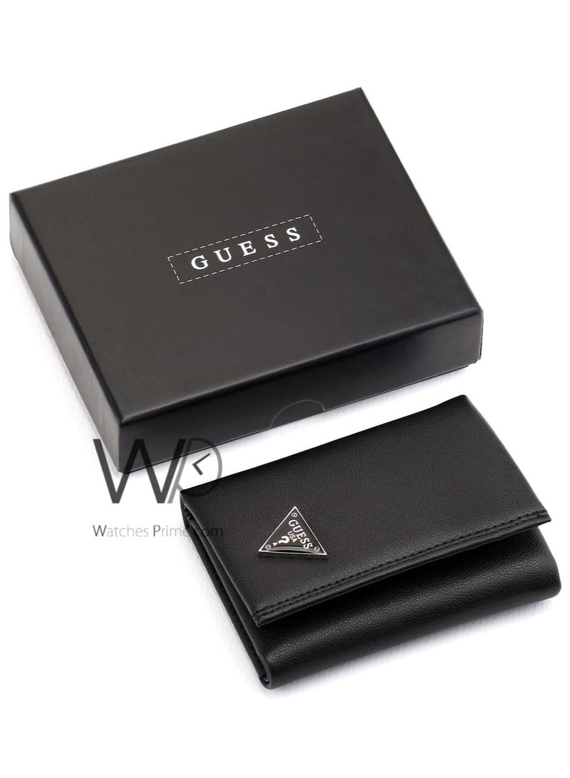 جس محفظة جلدية فليب ثلاثية الطي سوداء للرجال من جس - Image 2