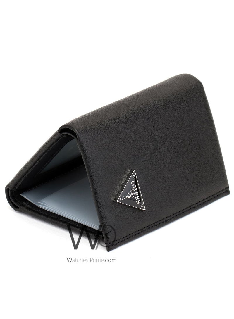 جس محفظة جلدية فليب ثلاثية الطي سوداء للرجال من جس - Image 5