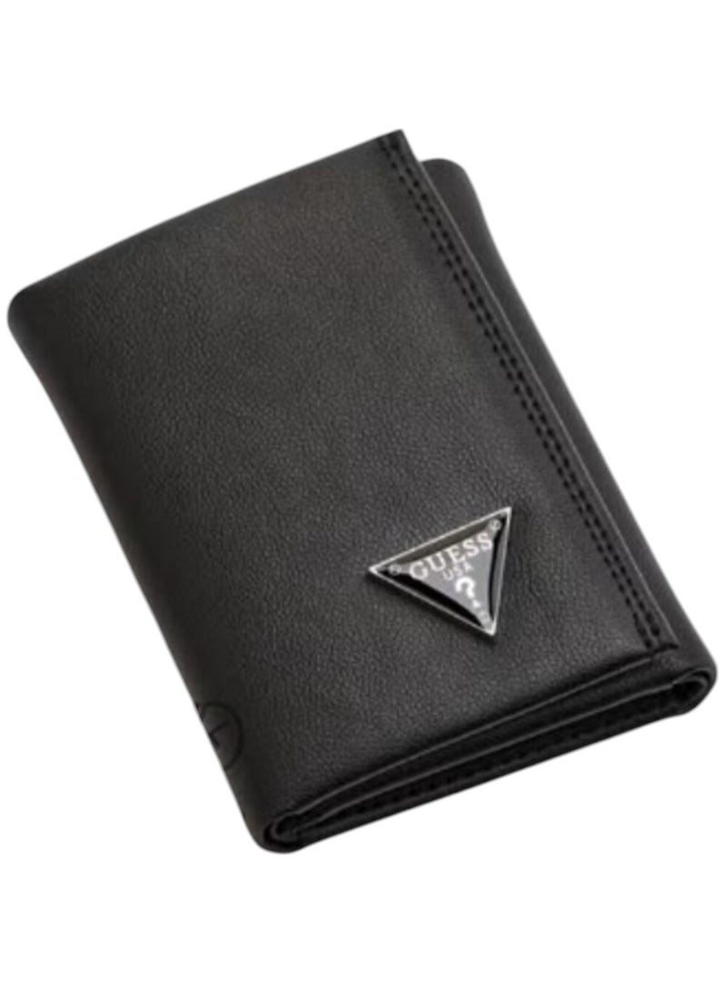 جس محفظة جلدية فليب ثلاثية الطي سوداء للرجال من جس - Image 1