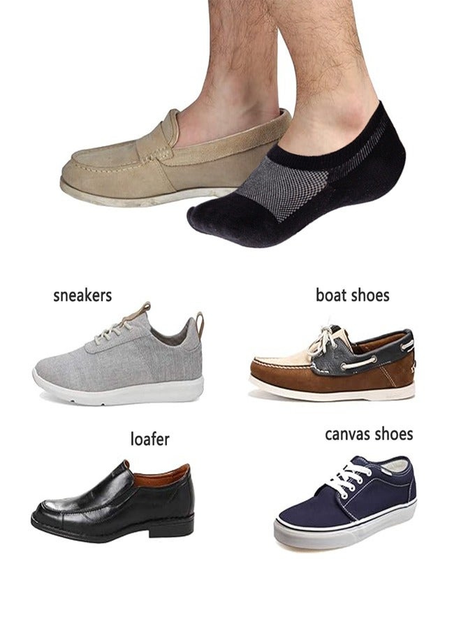 GUSGU 6PCS No Show Socks Mens, Low Cut Ankle Socks With Non Slip Grips, Invisible Cotton Socks for Loafer Sneakers Black White Grey EU 38-43 ﻿ - Image 3