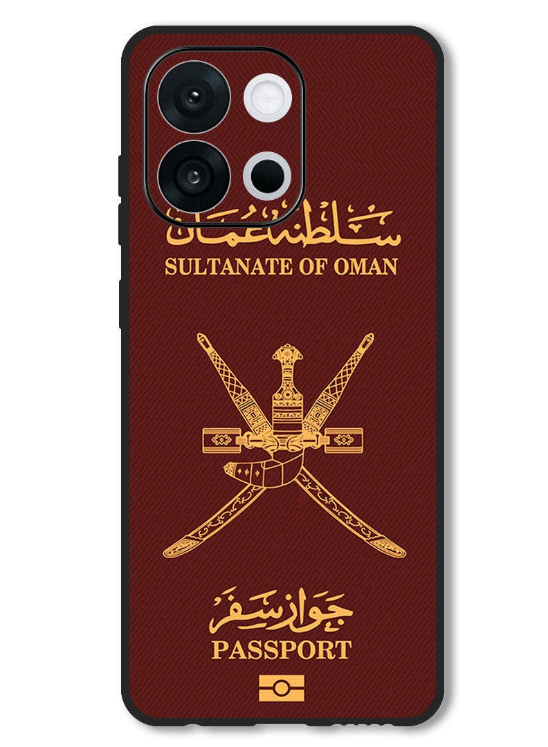 Theodor Case Compatible with OnePlus 13T 6.32 Inch Protection Shockproof Bumper Cover Oman Passport - Image 1