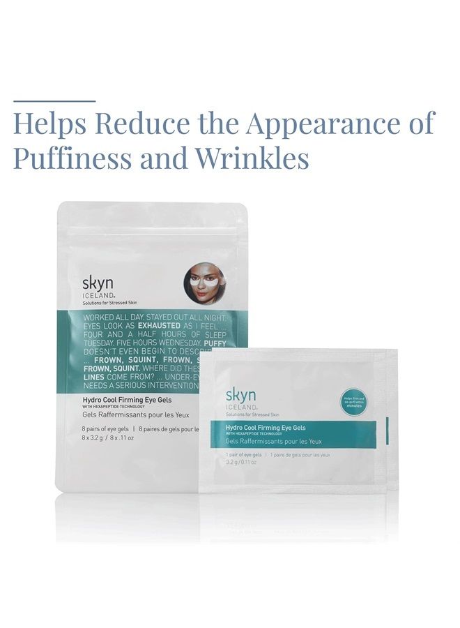 skyn ICELAND جل العين الهيدرو بارد: لاصقات جل تحت العين لتثبيت، تنغيم وتقليل الانتفاخ في بشرة تحت العين، 12 زوجًا - Image 2