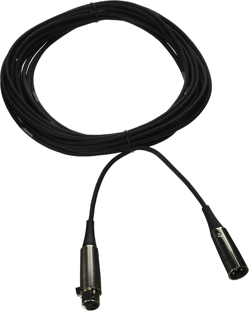 Shure C25F 25' Triple-Flex Chrome XLR Cable Connectors - Image 1