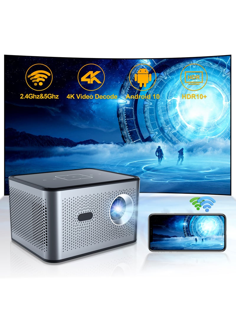 General - Wireless Smart Projector X3 Pro H713 HD Bluetooth Projector Portable Electric Focus + 4-Point Keystone Correction - Image 1