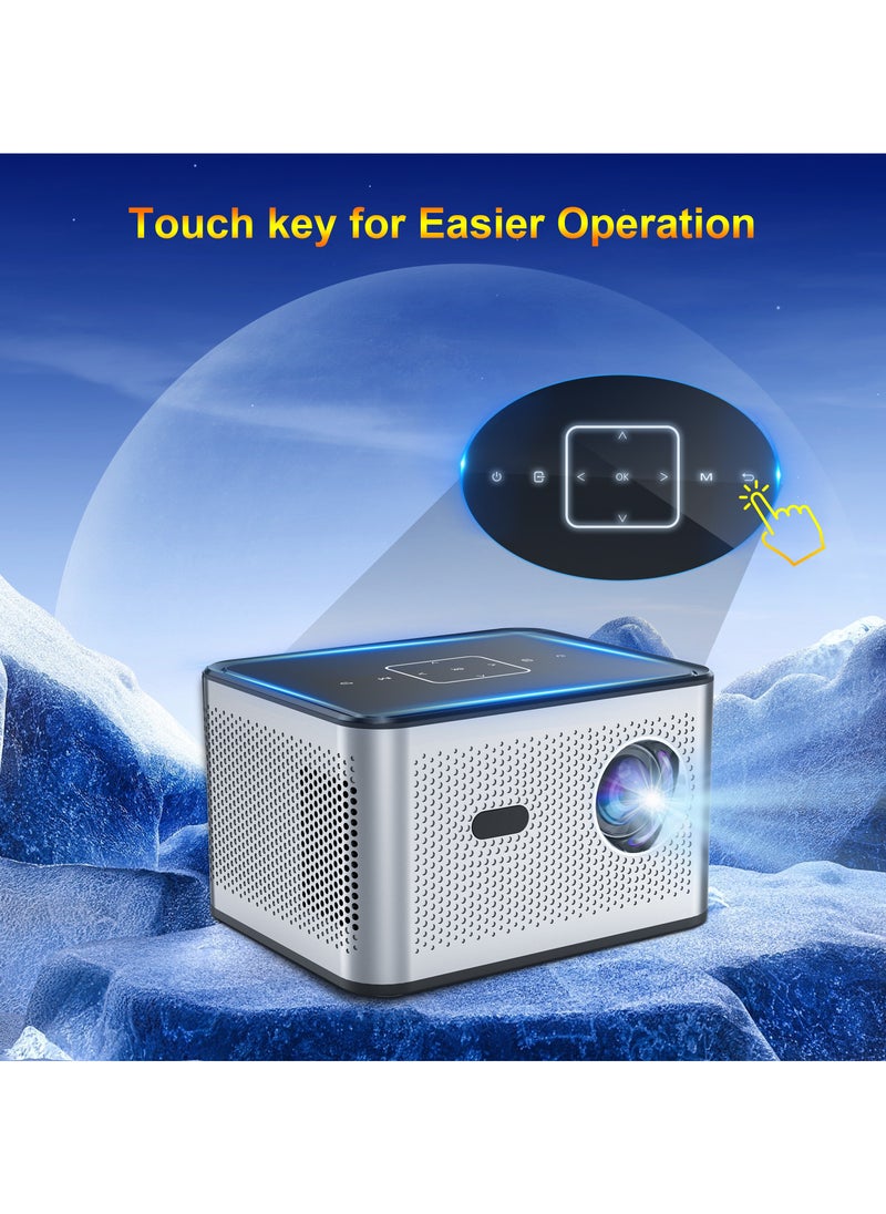 General - Wireless Smart Projector X3 Pro H713 HD Bluetooth Projector Portable Electric Focus + 4-Point Keystone Correction - Image 1