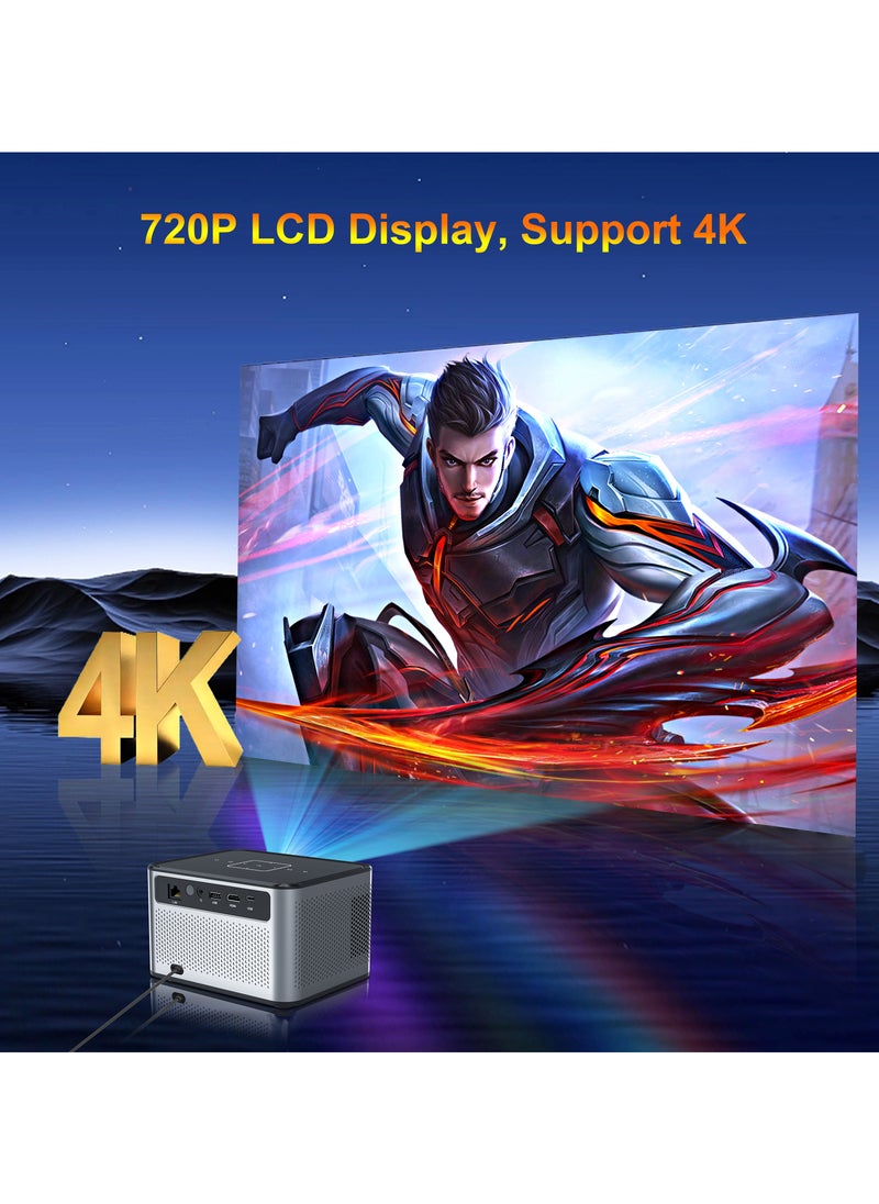 General - Wireless Smart Projector X3 Pro H713 HD Bluetooth Projector Portable Electric Focus + 4-Point Keystone Correction - Image 1
