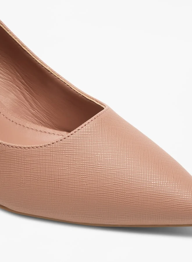 Flora Bella By Shoexpress Solid Slip-On Pumps with Stiletto Heels