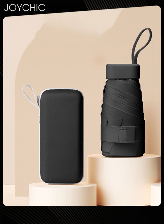 Joychic مظلة صغيرة مضادة للأشعة فوق البنفسجية للنساء والرجال للاستخدام المزدوج لأيام الشمس والمطر، مظلة قابلة للطي - Image 1