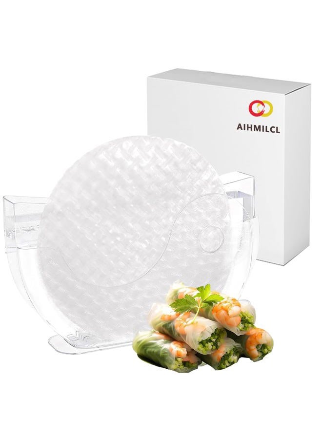 Aihmilcl ArlinaL Rice Paper Water Bowl Holder,Summer Roll Water Bowl Rice Paper Wrappers for Spring Rolls 10.62" One Pack(Rice Paper Not Included) - Image 1