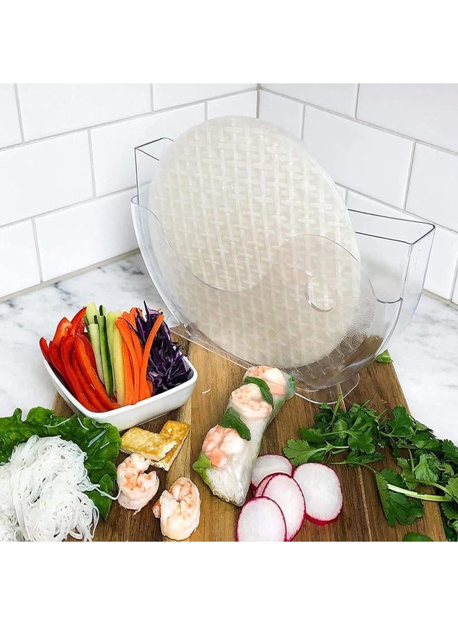 Aihmilcl ArlinaL Rice Paper Water Bowl Holder,Summer Roll Water Bowl Rice Paper Wrappers for Spring Rolls 10.62" One Pack(Rice Paper Not Included) - Image 2