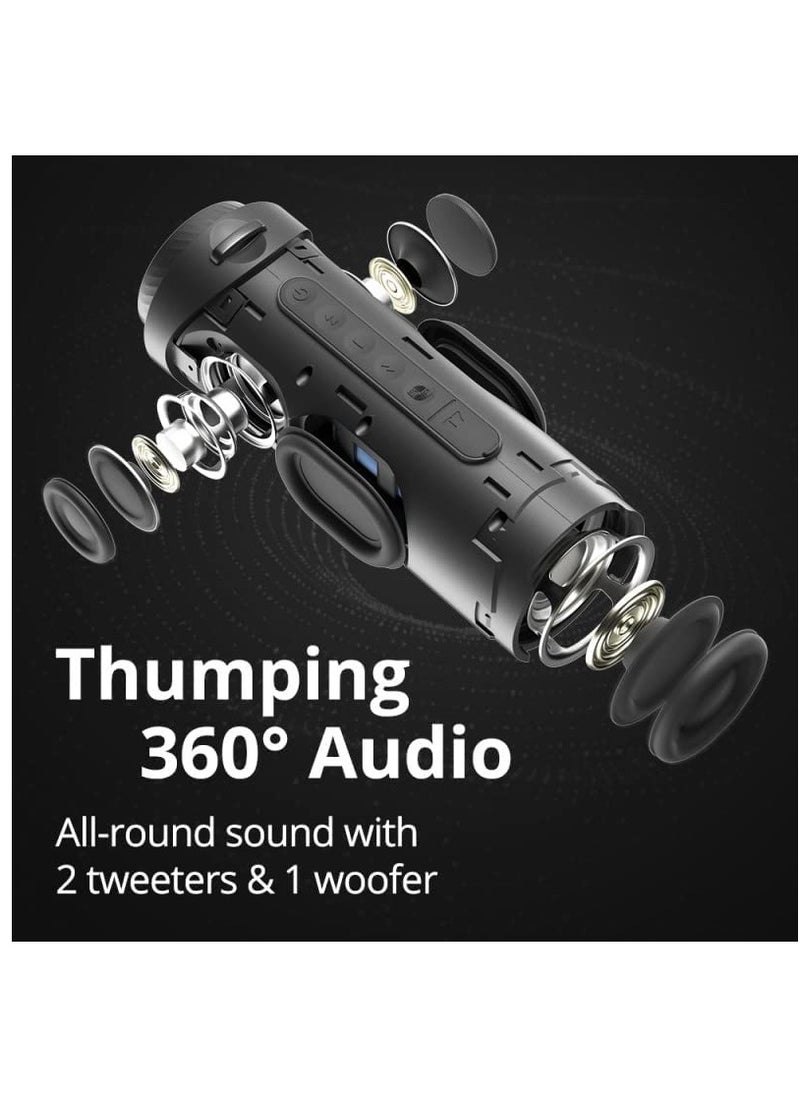 Tronsmart - Tronsmart T7 30W Waterproof Portable Speaker, SouldPulse Audio with 360 Surround Sound, Bluetooth V5.3, IPX7 Waterproof, TWS, Battery 4000mAh, Custom EQ via APP - Black - Image 1
