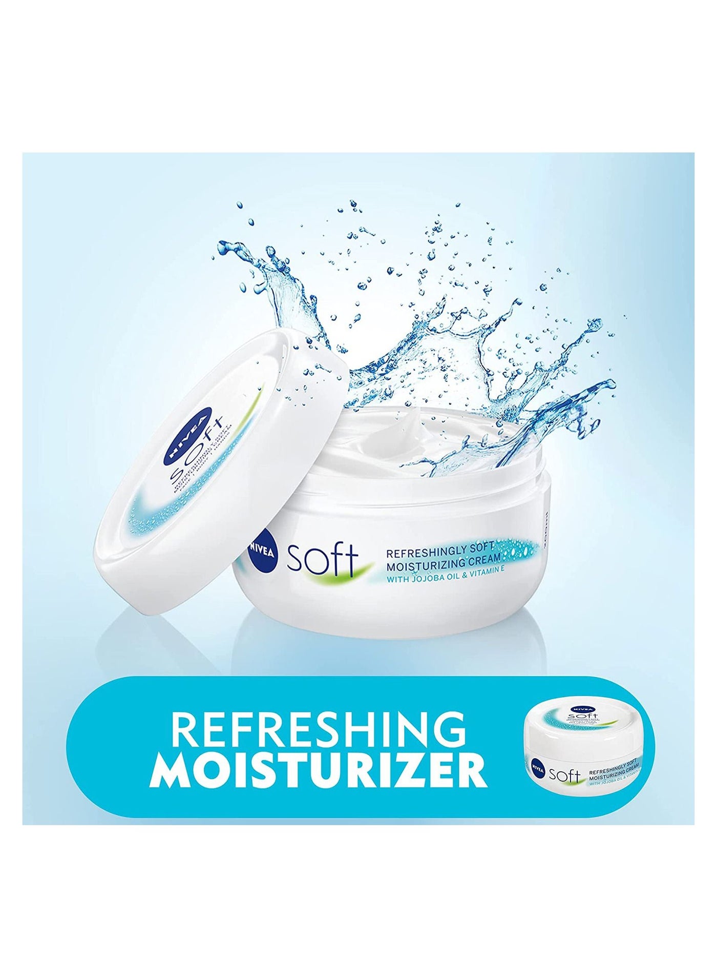 Nivea Soft Refreshing And Moisturizing Cream White 50ml