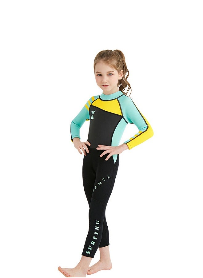 Royee - Kids Wetsuit, 2.5mm Neoprene Thermal Swimsuit, Full Wetsuit for Girls Boys and Toddler, Long Sleeve Kids Wet Suits for Swimming - Image 1