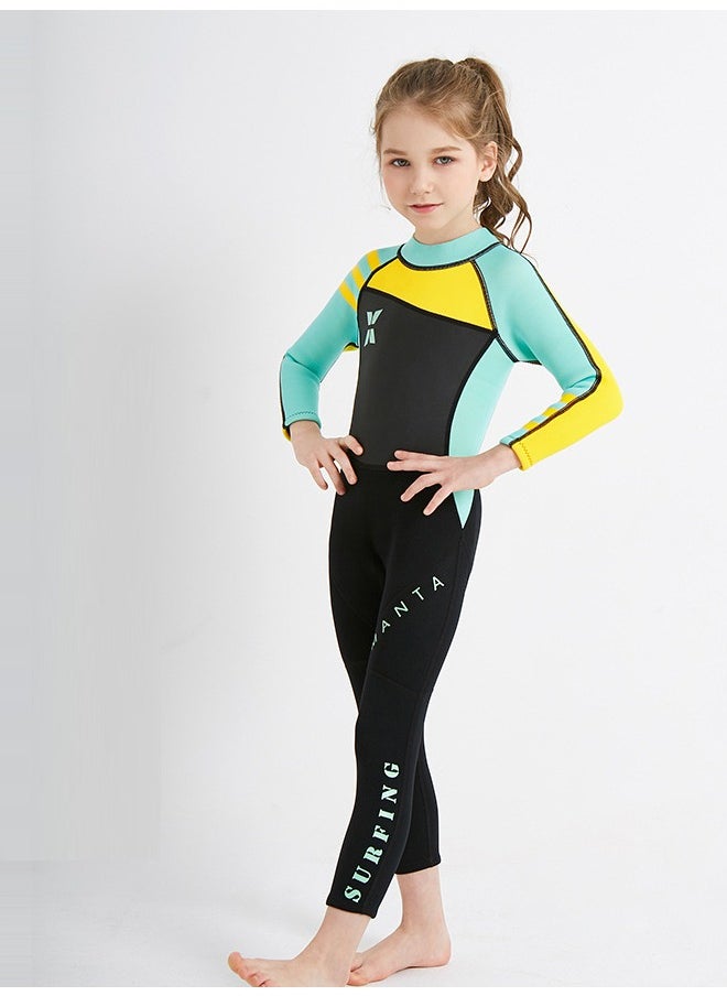 Royee - Kids Wetsuit, 2.5mm Neoprene Thermal Swimsuit, Full Wetsuit for Girls Boys and Toddler, Long Sleeve Kids Wet Suits for Swimming - Image 1