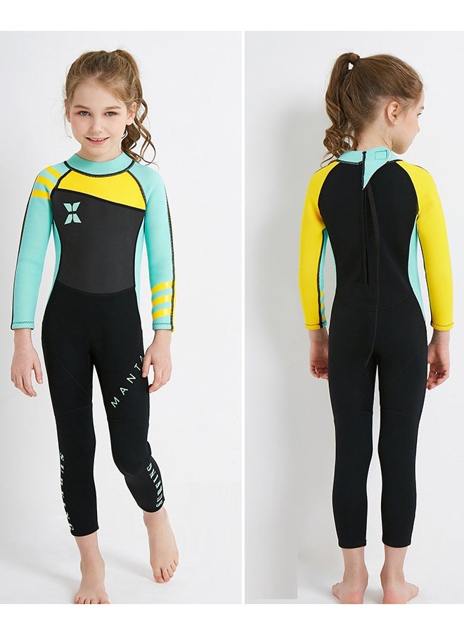 Royee - Kids Wetsuit, 2.5mm Neoprene Thermal Swimsuit, Full Wetsuit for Girls Boys and Toddler, Long Sleeve Kids Wet Suits for Swimming - Image 1