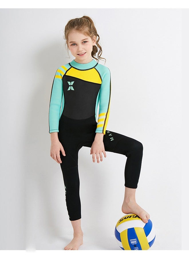 Royee - Kids Wetsuit, 2.5mm Neoprene Thermal Swimsuit, Full Wetsuit for Girls Boys and Toddler, Long Sleeve Kids Wet Suits for Swimming - Image 1