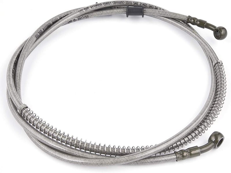 MTATCN 86" Stainless Braided Hydraulic Brake Hose Line for Scooter ATV Dirt Bike Go Kart - Image 4