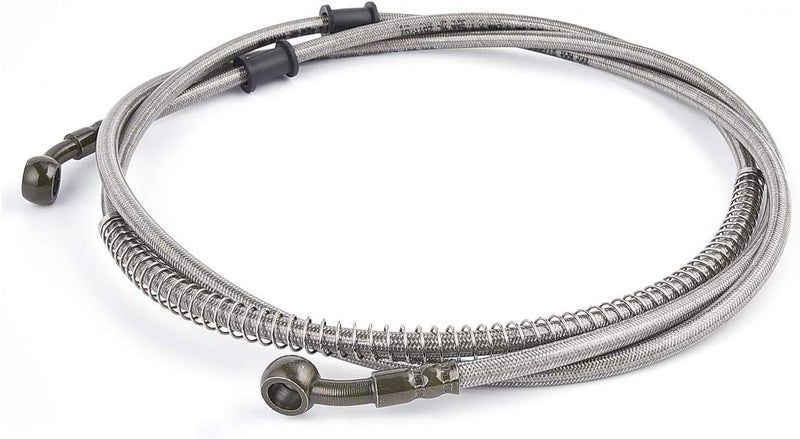 MTATCN 86" Stainless Braided Hydraulic Brake Hose Line for Scooter ATV Dirt Bike Go Kart - Image 2