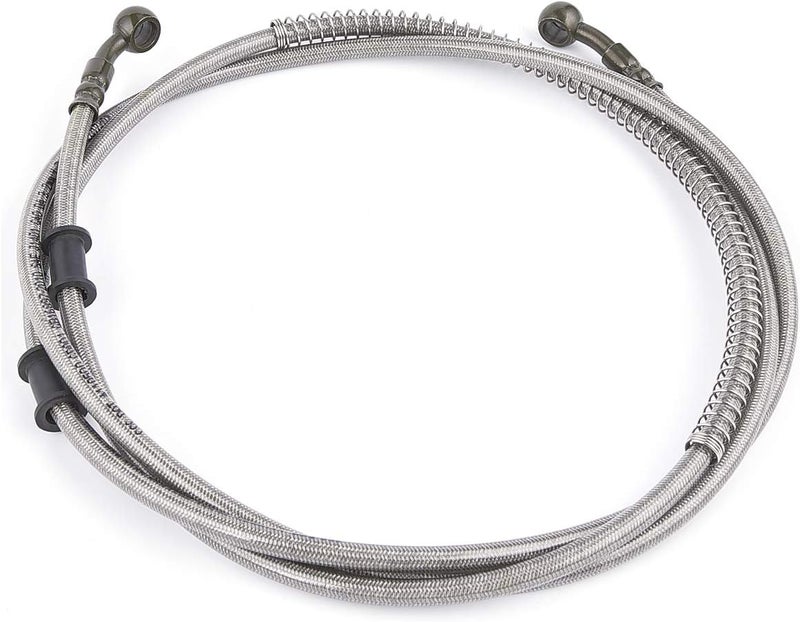 MTATCN 86" Stainless Braided Hydraulic Brake Hose Line for Scooter ATV Dirt Bike Go Kart - Image 3