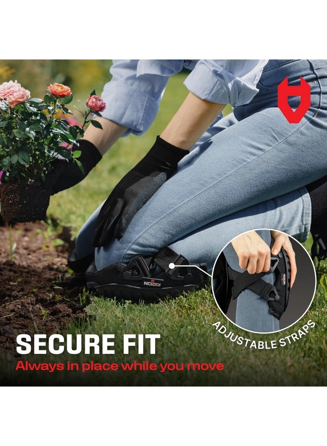 NoCry NoCry Professional Gardening Knee Pads for Women and Men with Extra Soft Foam & Gel Cushion - Heavy-Duty Cap, Adjustable Reinforced Straps and Easy-to-Use Slip Buckles - Perfect for Garden Work  - Image 2
