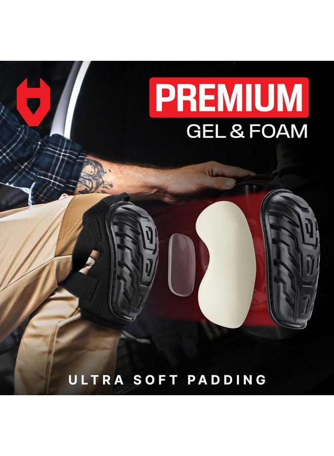 NoCry NoCry Professional Gardening Knee Pads for Women and Men with Extra Soft Foam & Gel Cushion - Heavy-Duty Cap, Adjustable Reinforced Straps and Easy-to-Use Slip Buckles - Perfect for Garden Work  - Image 3