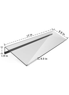 Arabest Acrylic Tilted Computer Keyboard Stand, for Ergonomic Typing, Keyboard Tray Stand, With Silicone Non Slip Shell, Transparent  - Image 2