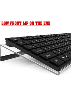 Arabest Acrylic Tilted Computer Keyboard Stand, for Ergonomic Typing, Keyboard Tray Stand, With Silicone Non Slip Shell, Transparent  - Image 4